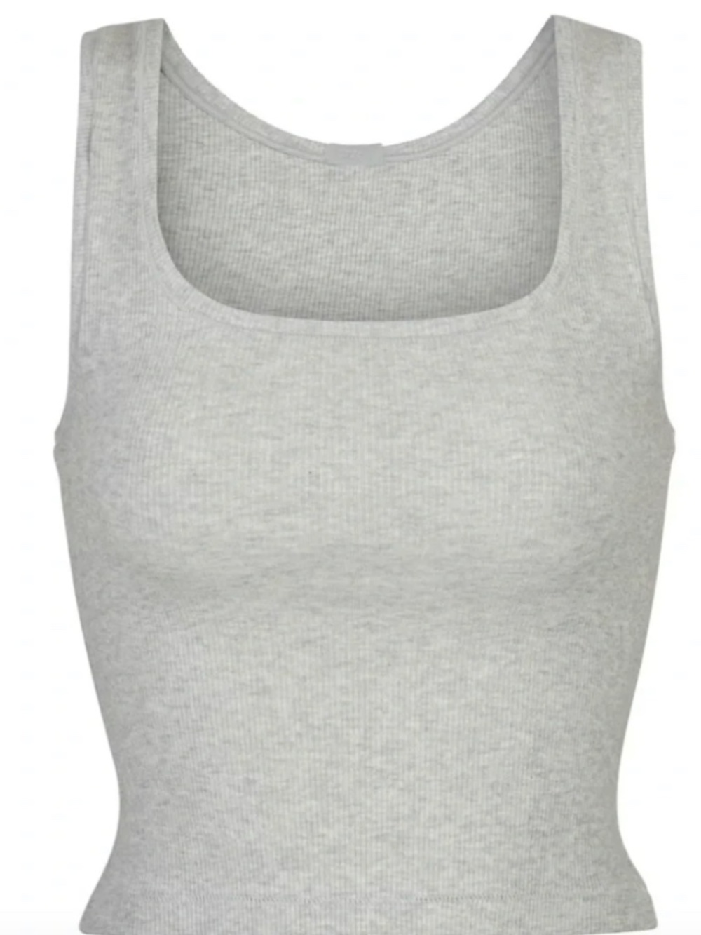 Skims Tank Top Shirt in light heather gray, size XS